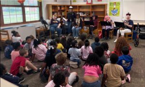 Performing for Woodward Elementary School