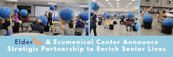 ElderUp is doing activities at the Ecumenical Center